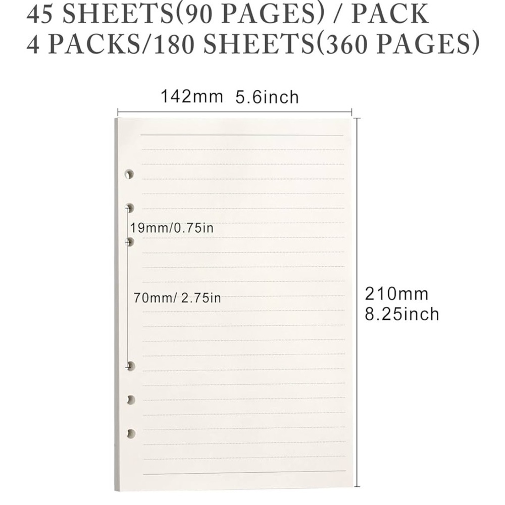 A5 refill Journal Notebook Paper - Picture 2 of 4